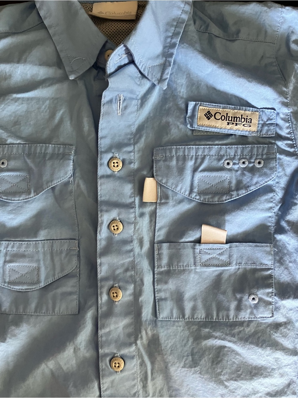 Columbia Light Blue Short Sleeve - size XXS (4/5) - worn 1x - Picture 4 of 8